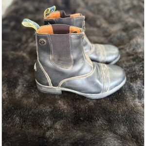 Moretta Ladies Rosetta Leather Paddock Horseback Riding Equestrian Boots Size 5